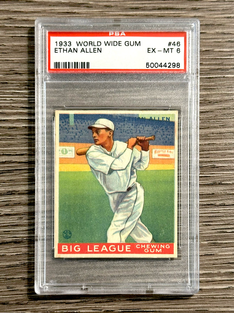 1933 World Wide Gum #46 Ethan Allen (Cardinals) - PSA 6