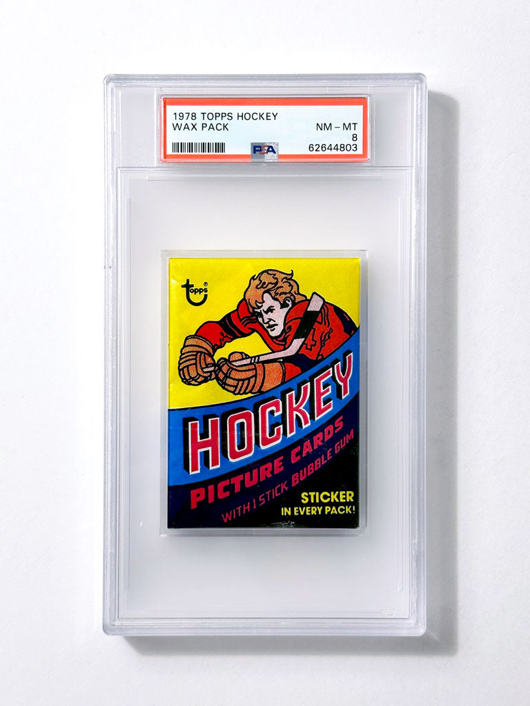 1978 Topps Hockey Wax Pack - PSA 8