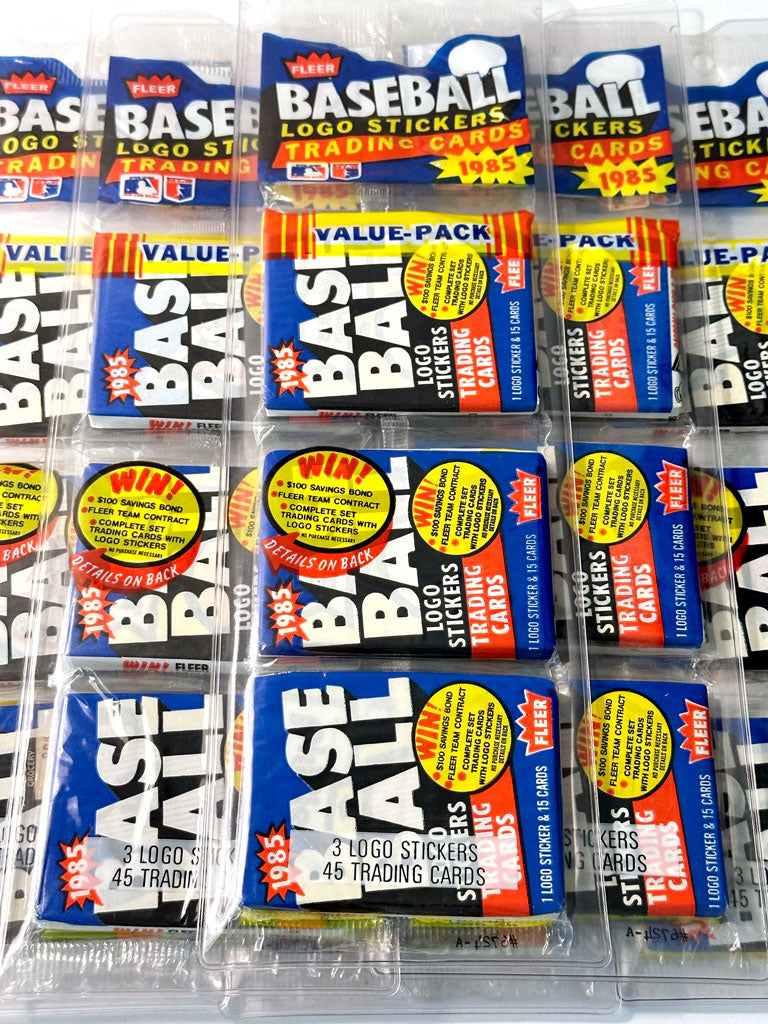 1985 Fleer Baseball Wax Racks