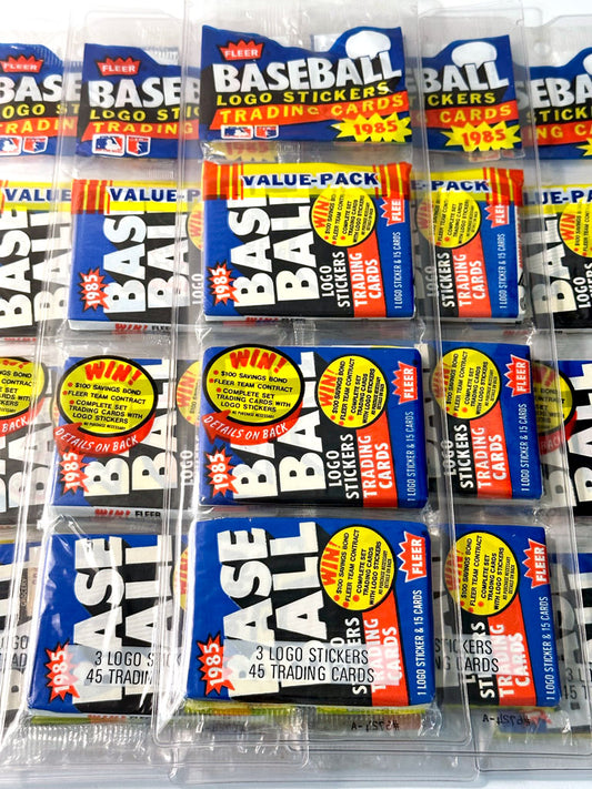 1985 Fleer Baseball Wax Racks