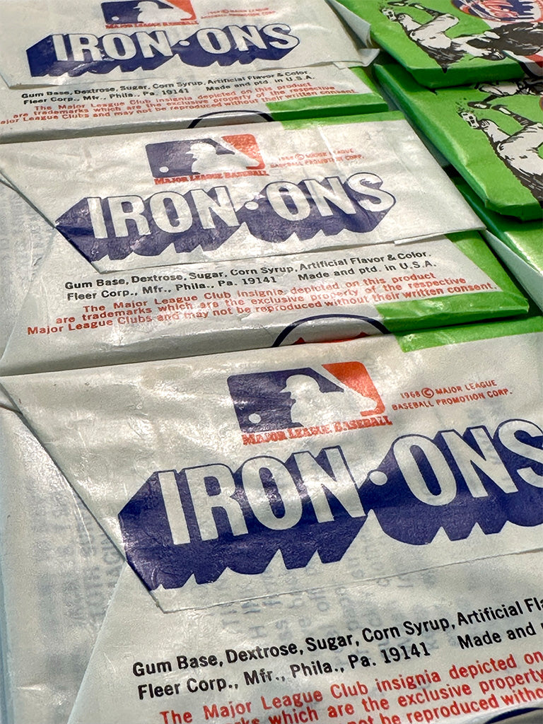 1968 Fleer Major League Baseball Iron-Ons Wax Packs