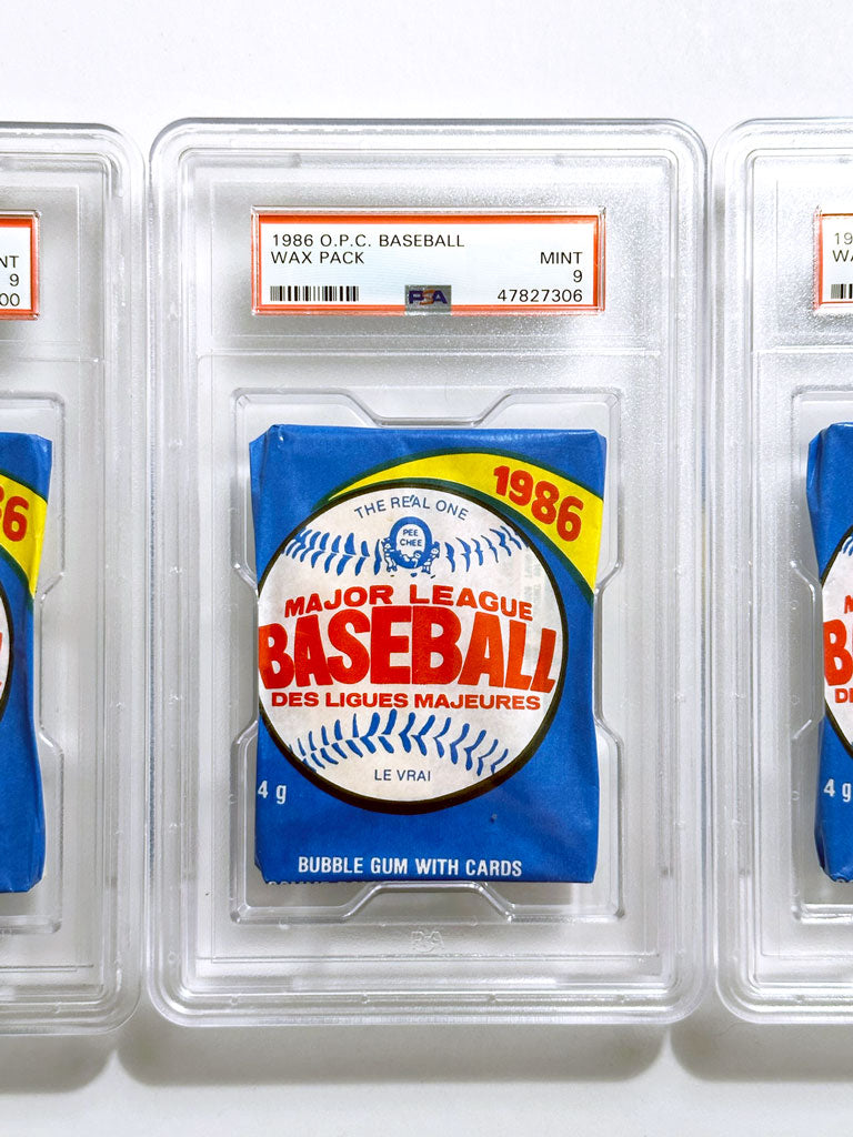 1986 O-Pee-Chee Baseball Wax Pack - PSA 9