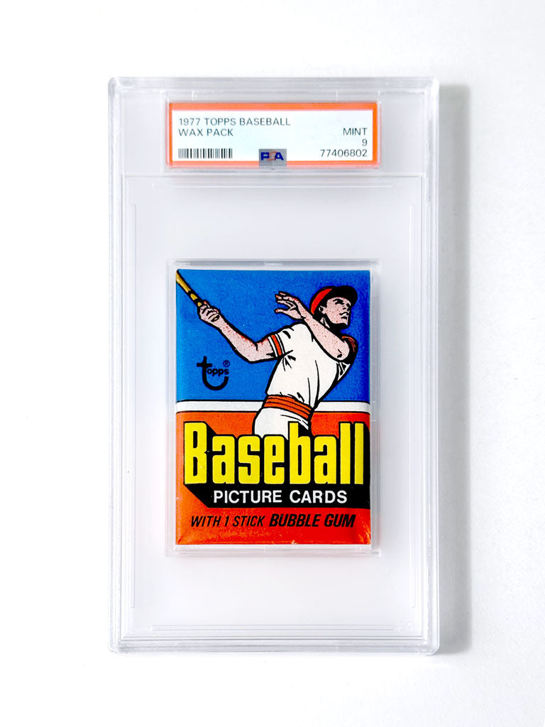 1977 Topps Baseball Wax Pack - PSA 9