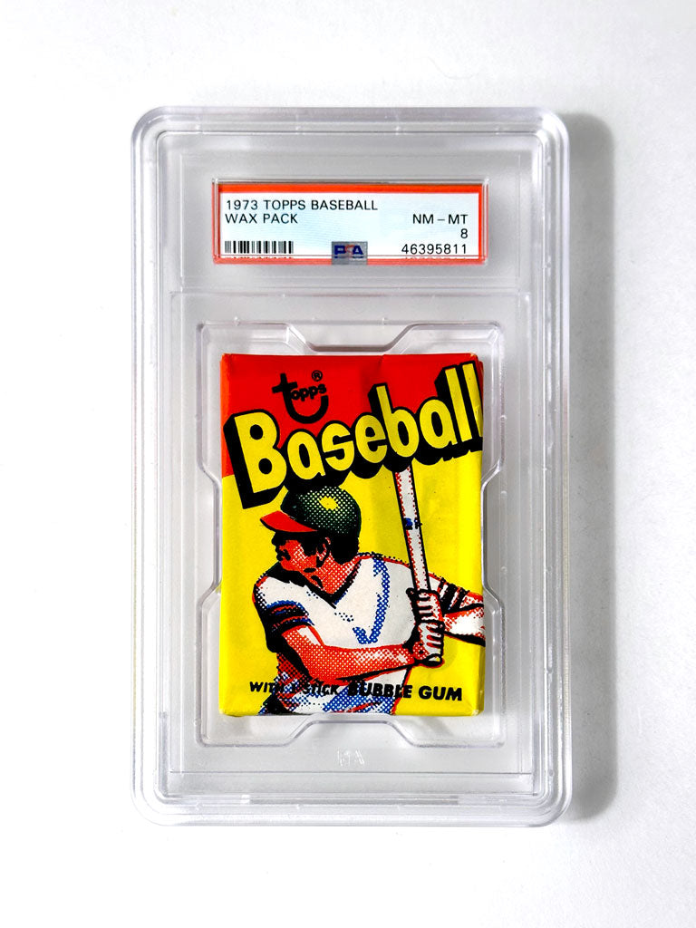 1973 Topps Baseball Wax Pack - PSA 8