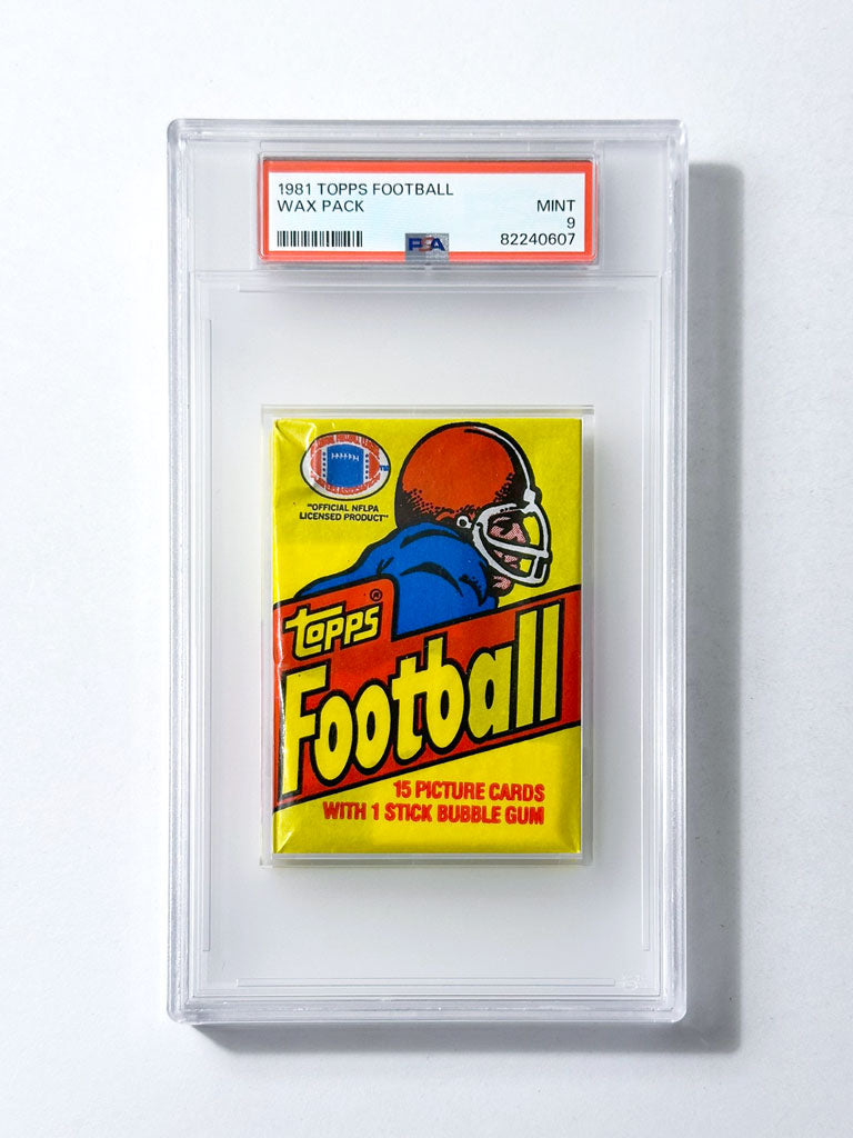 1981 Topps Football Wax Pack - PSA 9