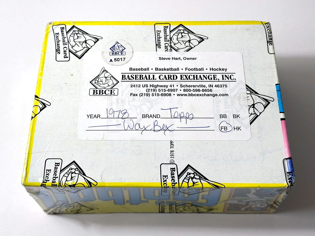 1978 Topps Football Wax Box - BBCE Authenticated