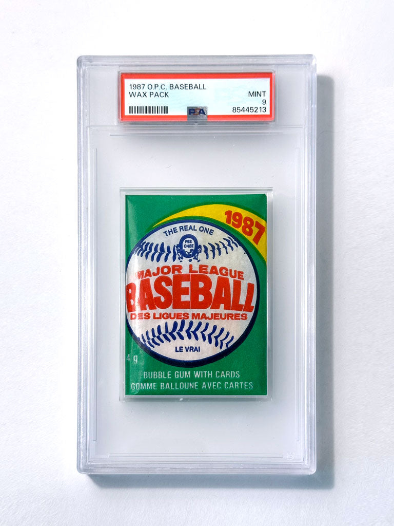 1987 O-Pee-Chee Baseball Wax Pack - PSA 9