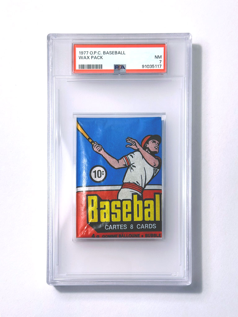1977 O-Pee-Chee Baseball Wax Pack - PSA 7