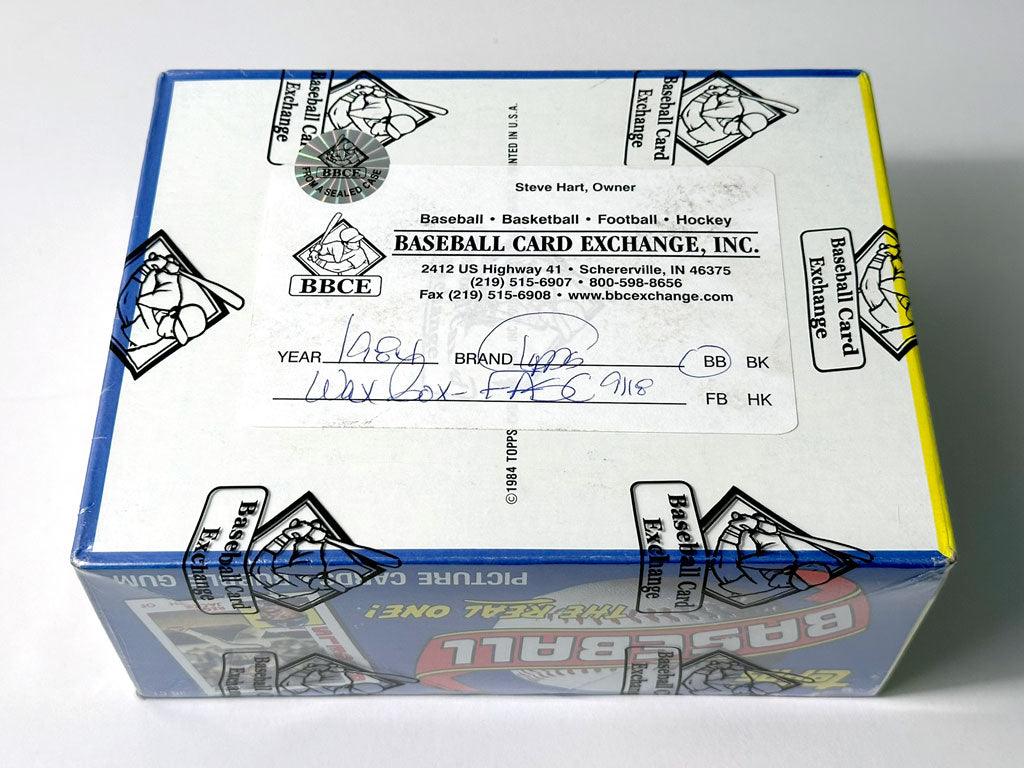 1984 Topps Baseball Wax Box - BBCE Authenticated (FASC)