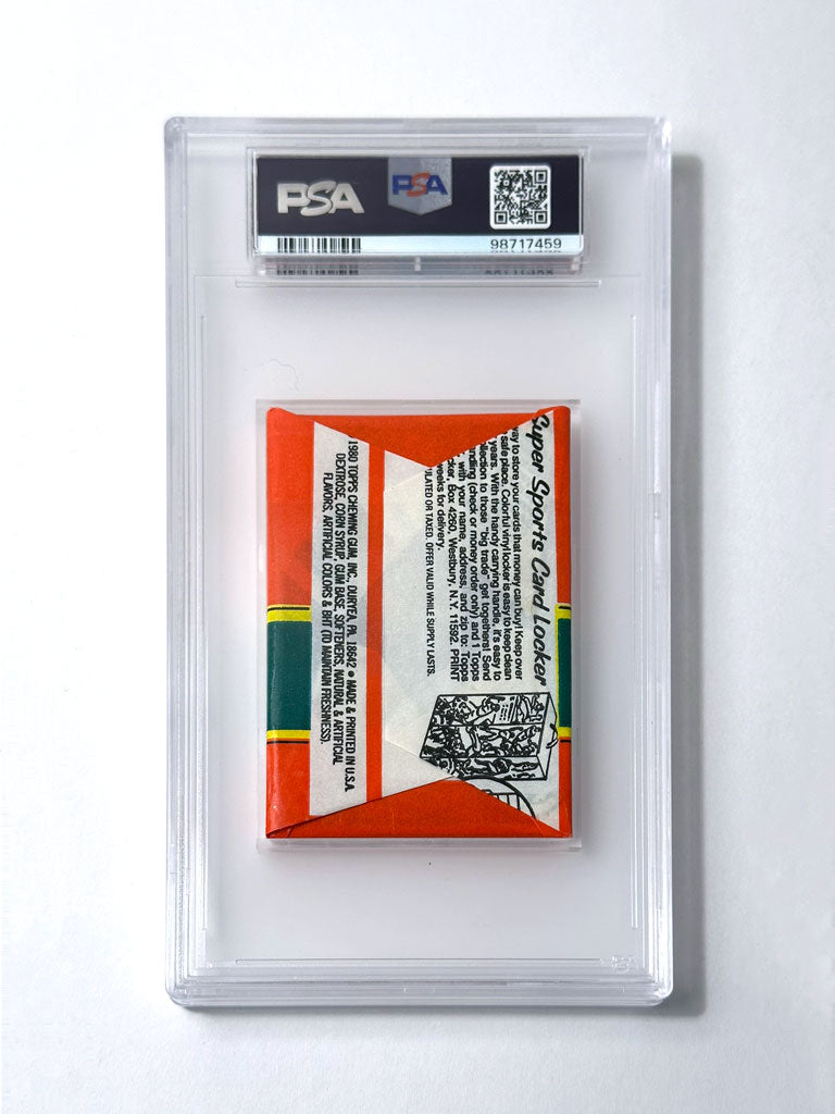 1980 Topps Football Wax Pack - PSA 10 (quarterback wrapper)