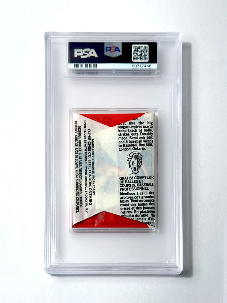 1978 O-Pee-Chee Baseball Wax Pack - PSA 10