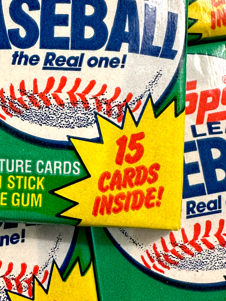1981 Topps Baseball Wax Packs with "15 Cards Inside!" Wrapper Variation