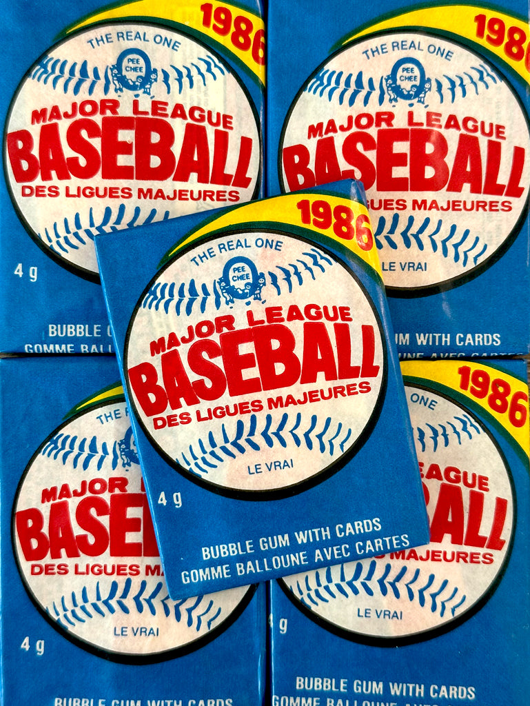 1986 O-Pee-Chee Baseball Wax Packs
