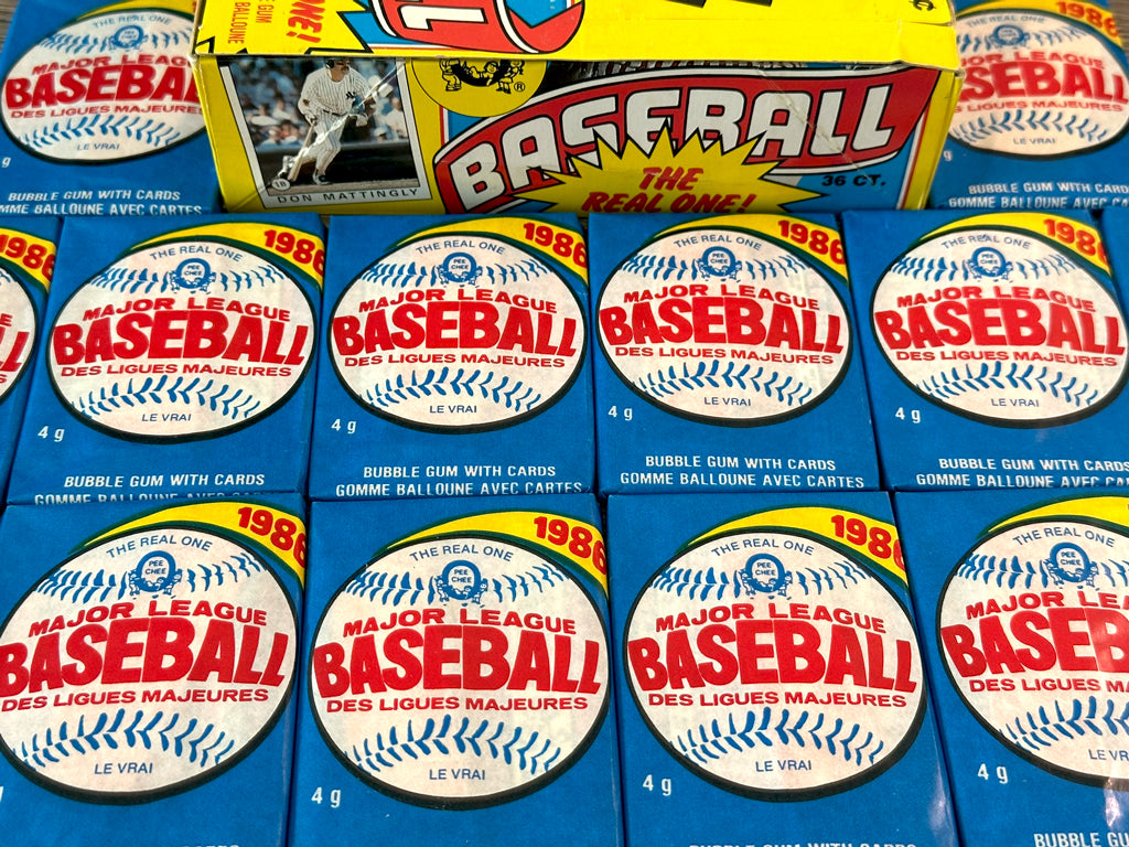 1986 O-Pee-Chee Baseball Wax Packs
