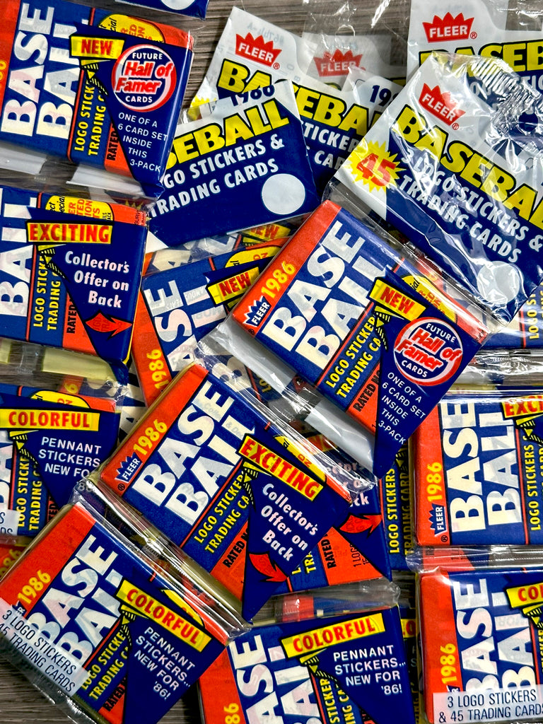 1986 Fleer Baseball Wax Racks