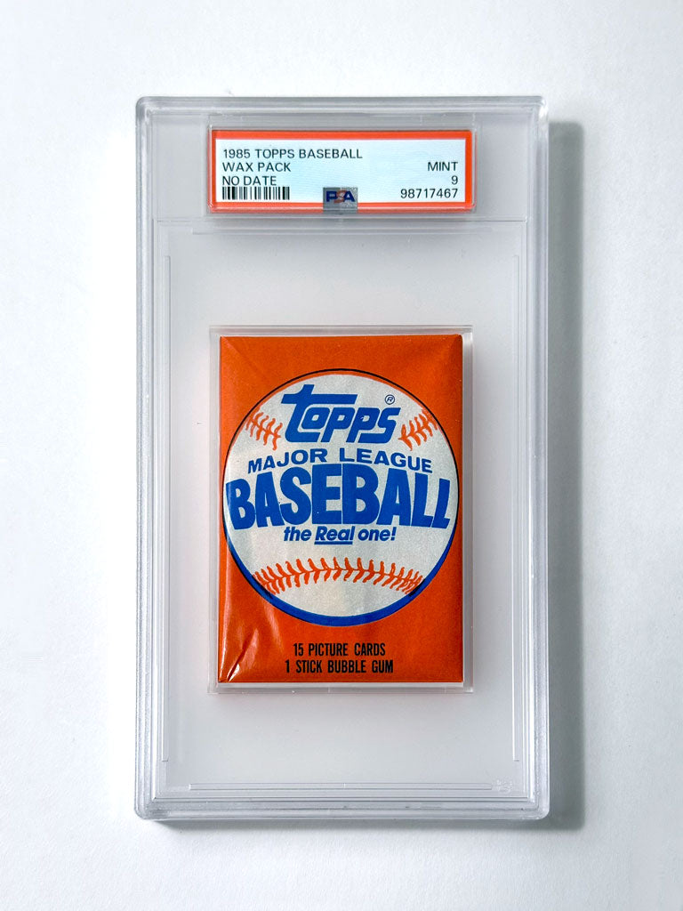 1985 Topps Baseball Wax Pack (No Date Wrapper) - PSA 9