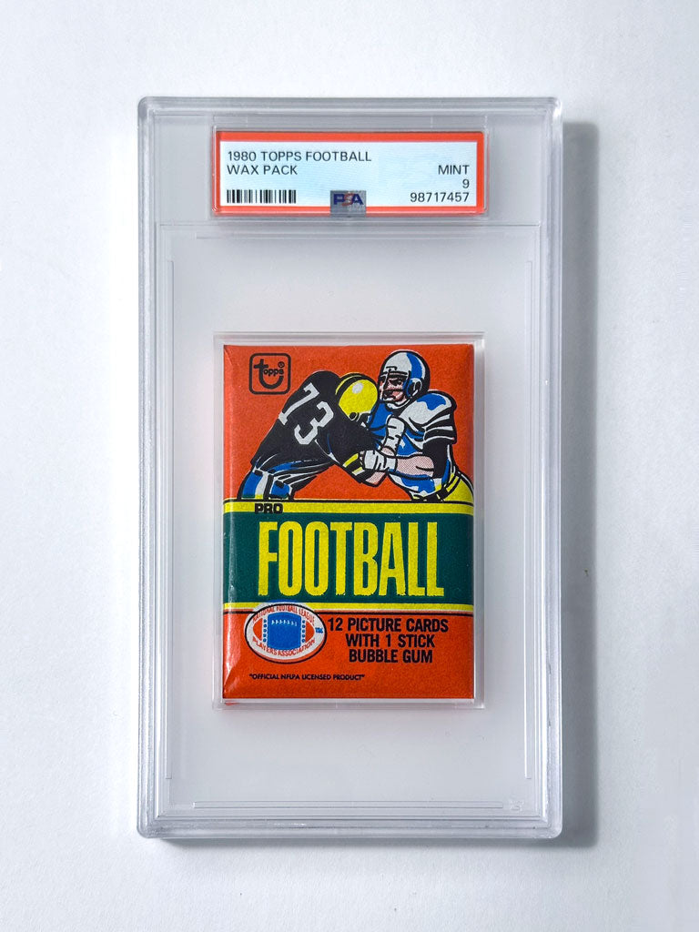 1980 Topps Football Wax Pack - PSA 9