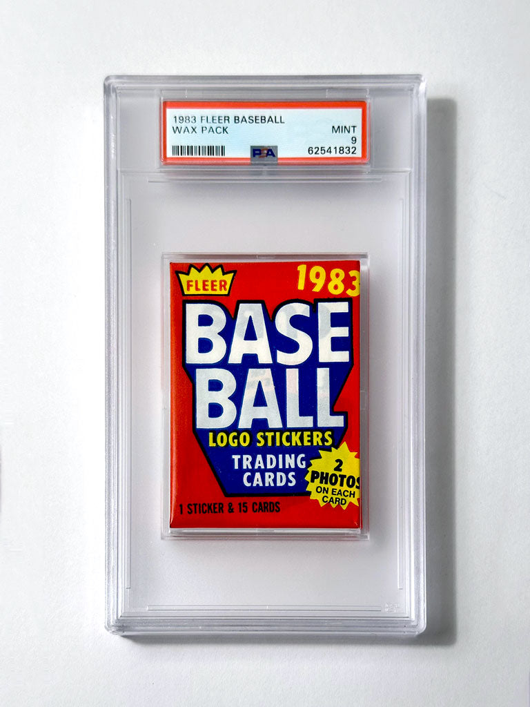 1983 Fleer Baseball Wax Pack - PSA 9