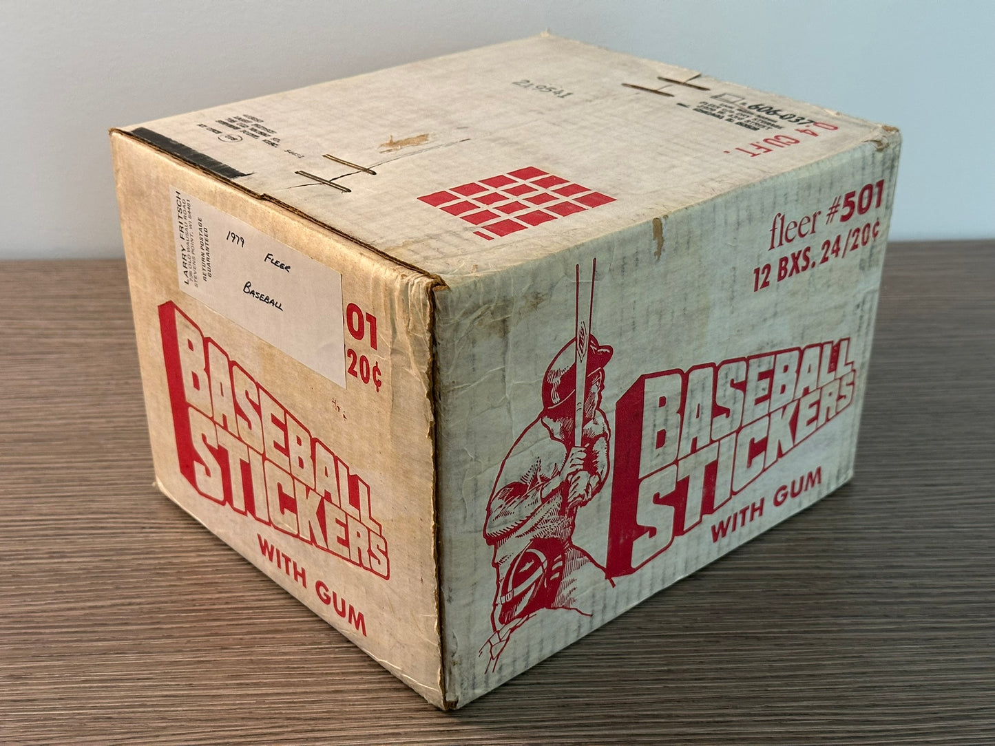 1979 Fleer Baseball Stickers - Factory Sealed Case of 12 Wax Boxes