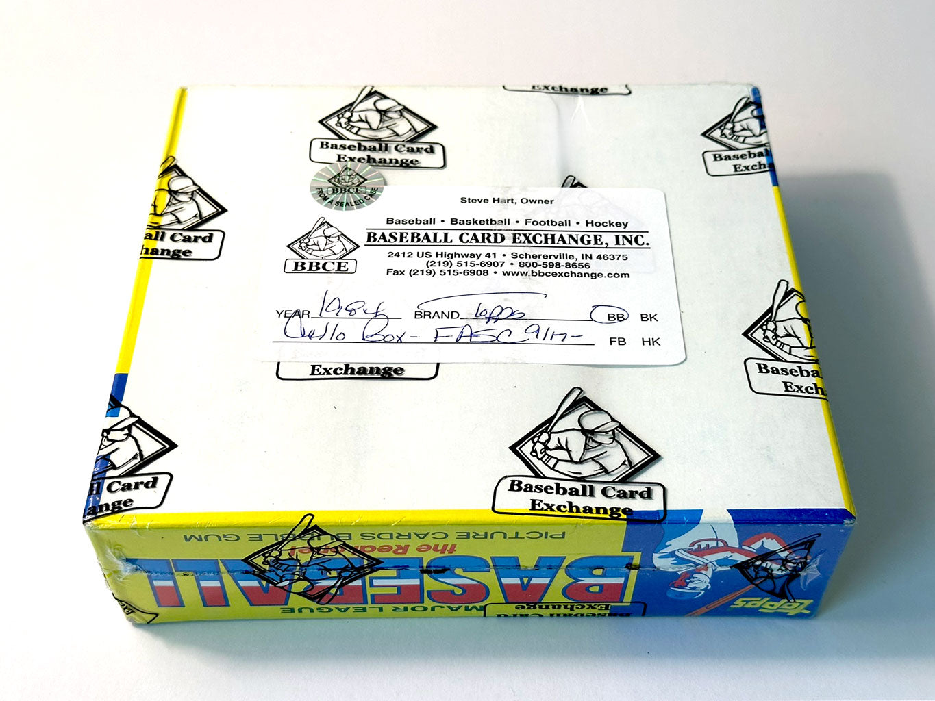 1984 Topps Baseball Cello Box - BBCE Authenticated (FASC)