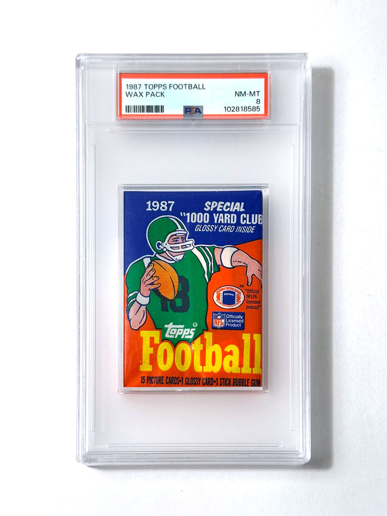 1987 Topps Football Wax Pack - PSA 8