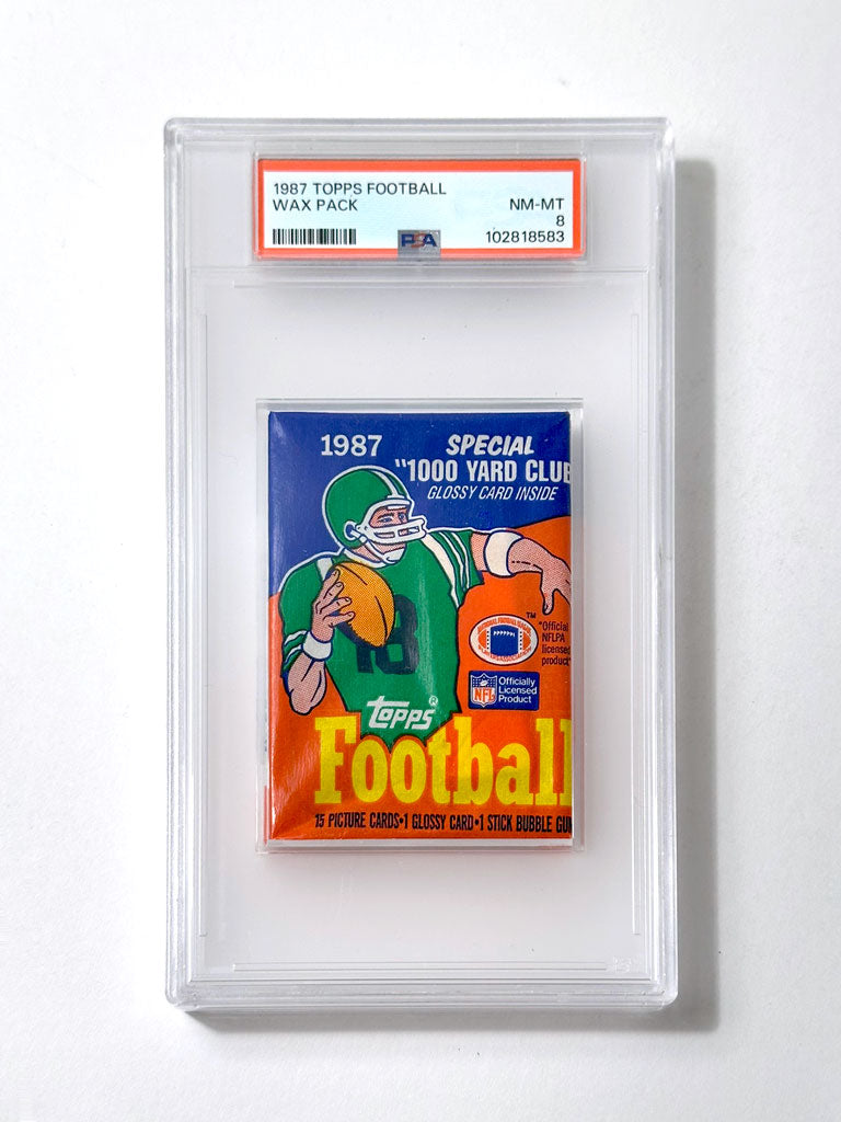 1987 Topps Football Wax Pack - PSA 8