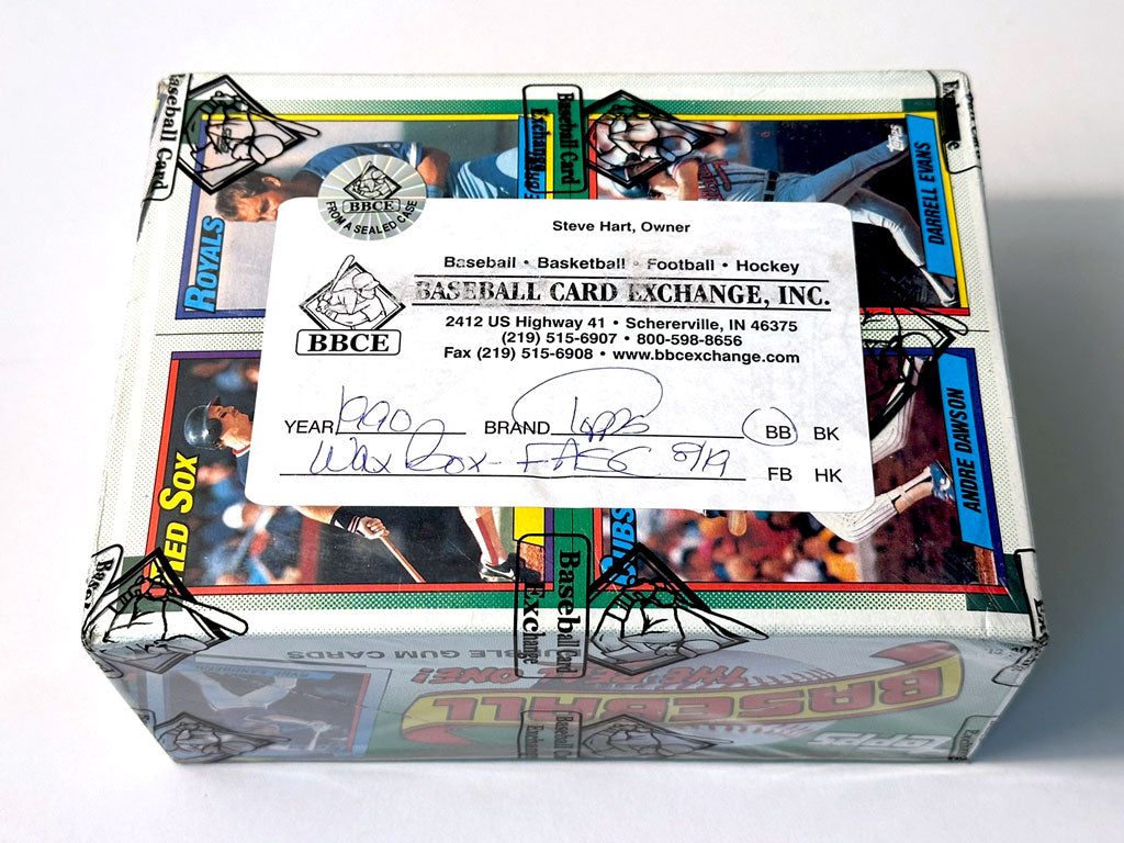 1990 Topps Baseball Wax Box - BBCE Authenticated (FASC)