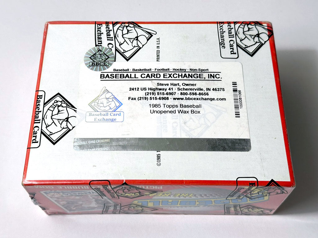 1985 Topps Baseball Wax Box - BBCE Authenticated