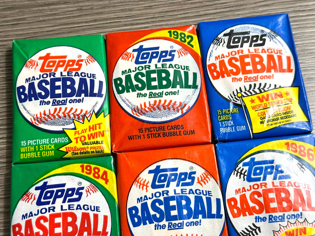 Topps Baseball Wax Pack Run - 1981 thru 1991
