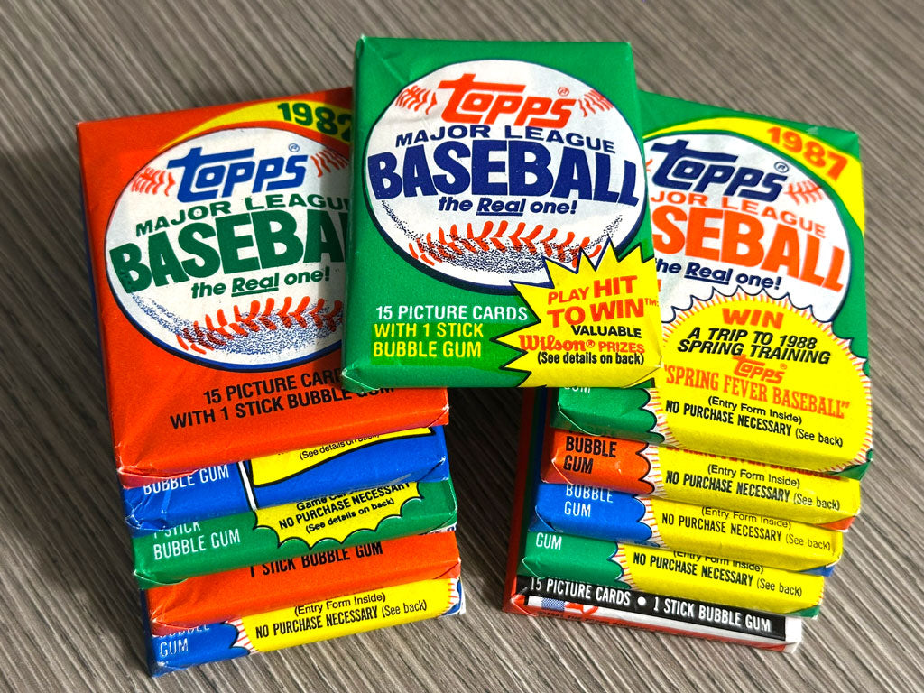 Topps Baseball Wax Pack Run - 1981 thru 1991