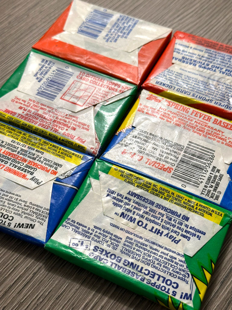 Topps Baseball Wax Pack Run - 1981 thru 1991