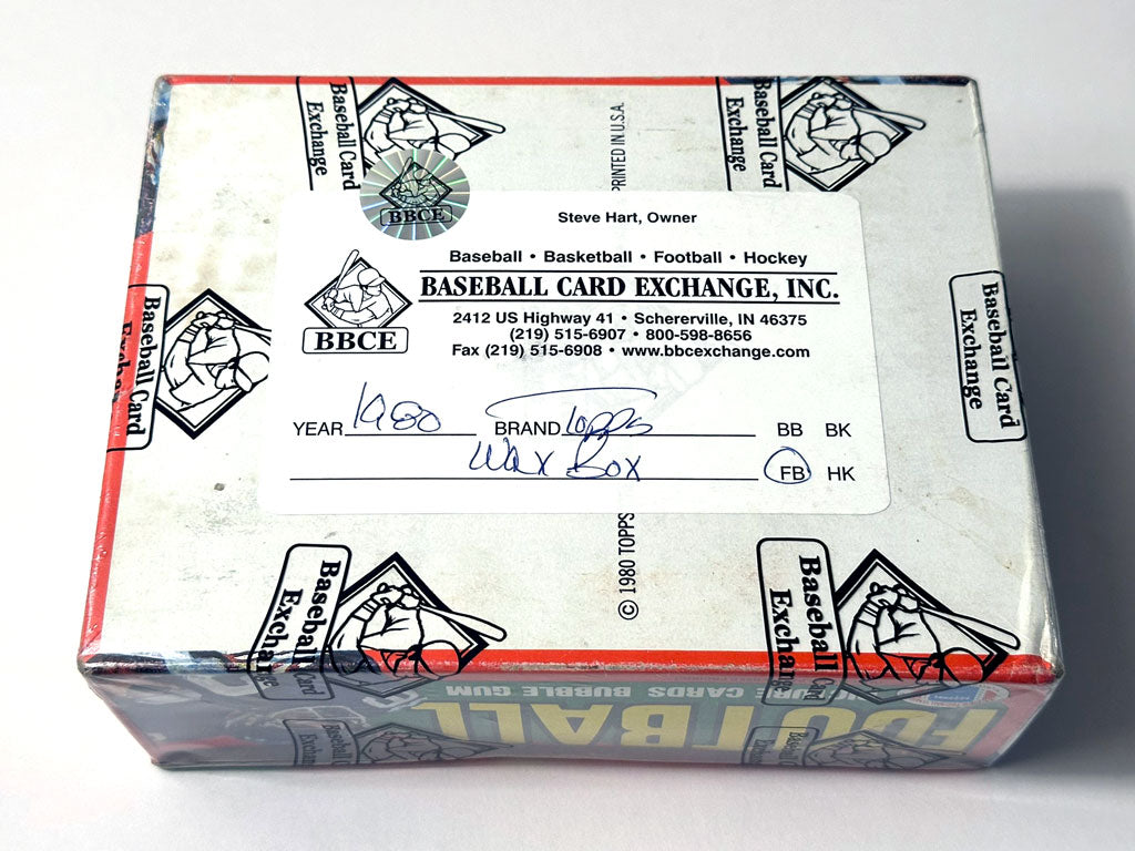 1980 Topps Football Wax Box - BBCE Authenticated