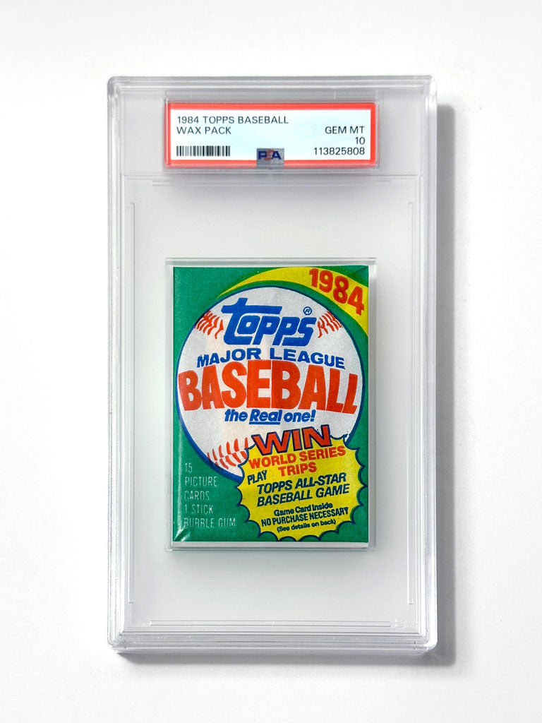 1984 Topps Baseball Wax Pack - PSA 10