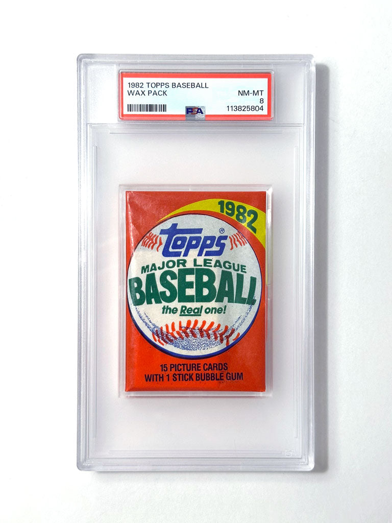 1982 Topps Baseball Wax Pack - PSA 8