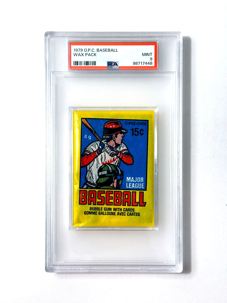 1979 O-Pee-Chee Baseball Wax Pack - PSA 9