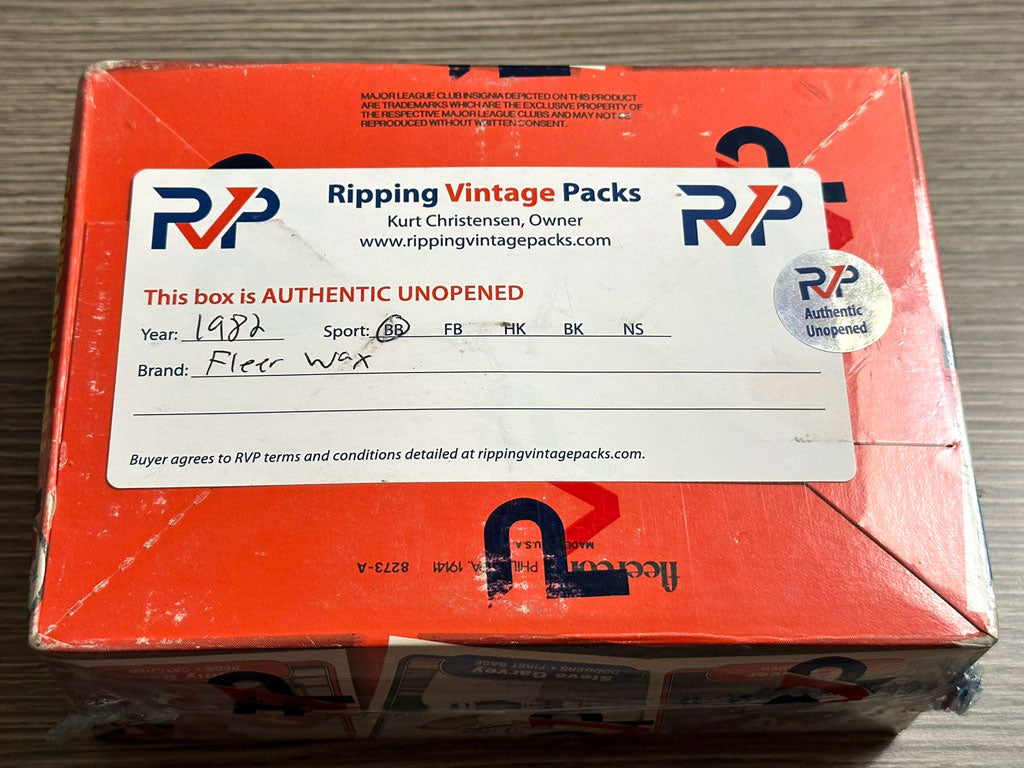 1982 Fleer Baseball Wax Packs