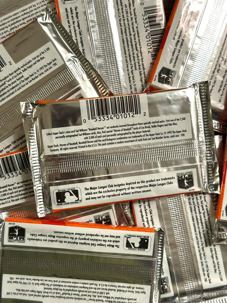 1992 Upper Deck Baseball Foil Packs (Find the Williams)