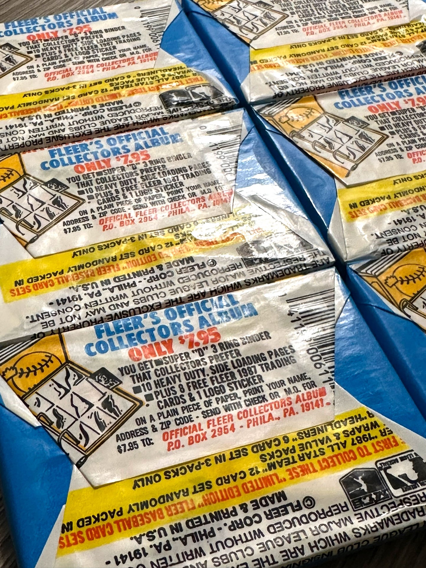 1987 Fleer Baseball Wax Packs