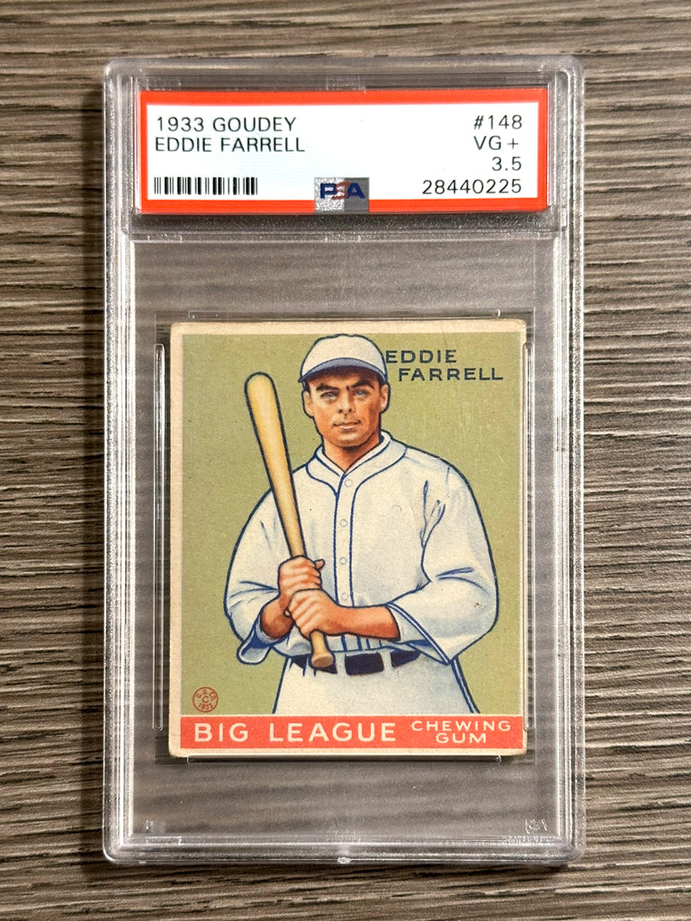 1933 Goudey #148 Eddie Farrell (Yankees) - PSA 3.5