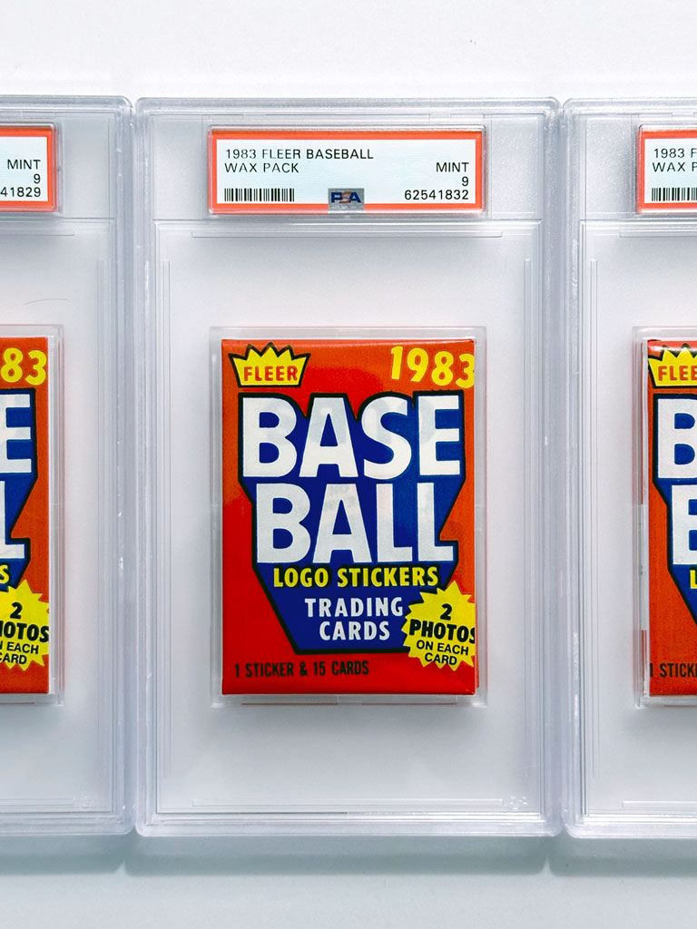 1983 Fleer Baseball Wax Pack - PSA 9