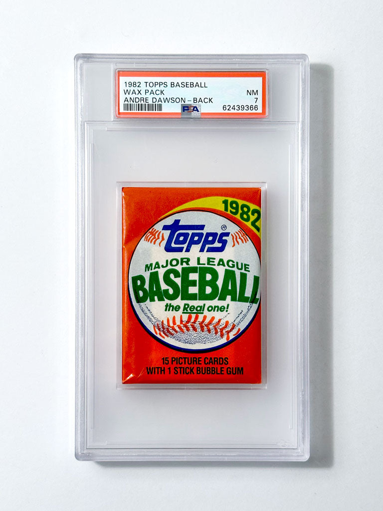 1982 Topps Baseball Wax Pack (Andre Dawson on back) - PSA 7