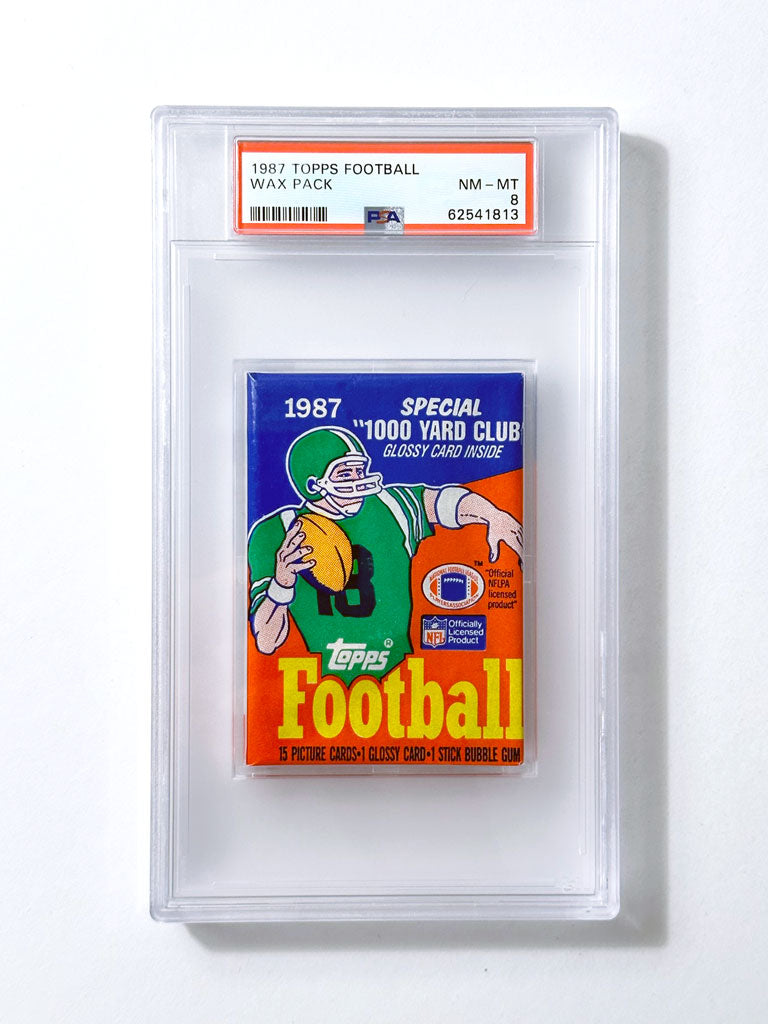 1987 Topps Football Wax Pack - PSA 8