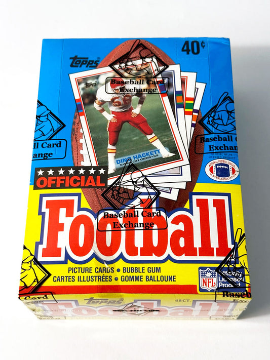 1989 O-Pee-Chee Football Wax Box - BBCE Authenticated (Tape Intact)