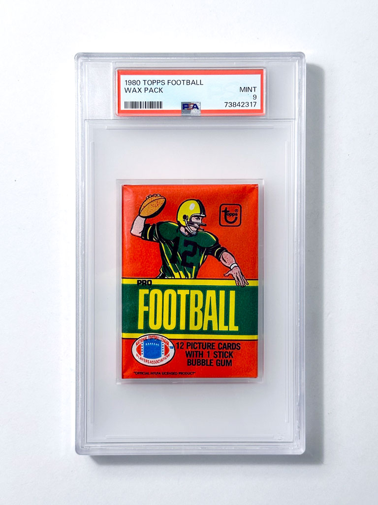 1980 Topps Football Wax Pack - PSA 9