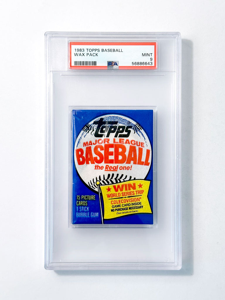 1983 Topps Baseball Wax Pack - PSA 9