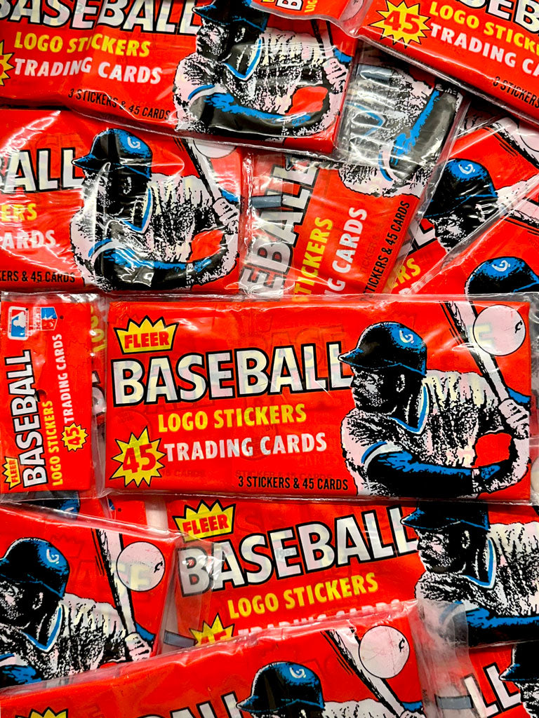 1982 Fleer Baseball Wax (Grocery) Racks