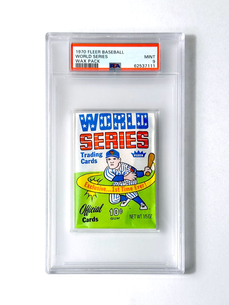 1970 Fleer World Series Wax Pack (Laughlin) - PSA 9