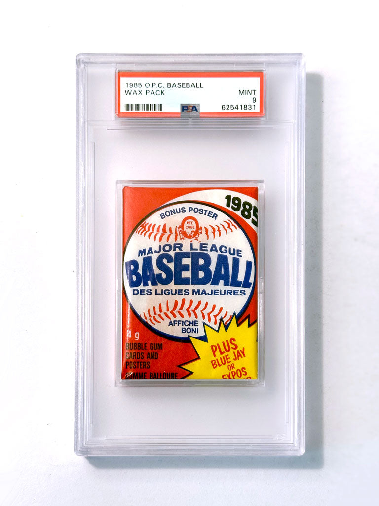 1985 O-Pee-Chee Baseball Wax Pack - PSA 9