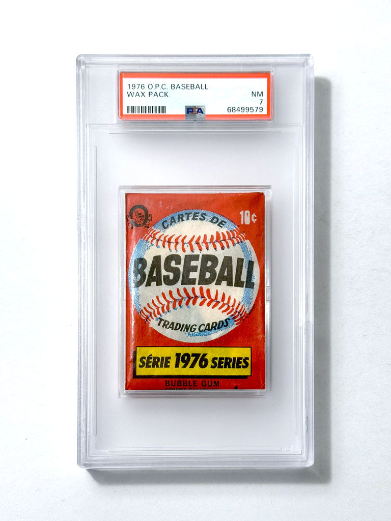 1976 O-Pee-Chee Baseball Wax Pack - PSA 7