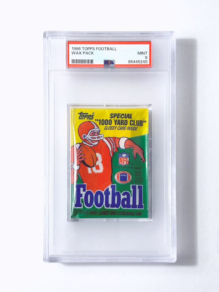 1986 Topps Football Wax Pack - PSA 9